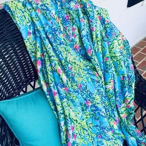 New Lily print Soft blankets 58x48